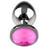 Coquette Chic Desire Plug Anal De Metal Talla L Cristal Pink 4 x 9cm 8435565913021