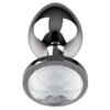 Coquette Chic Desire Plug Anal De Metal Talla M Cristal Clear 3.5 x 8cm 8435565912987