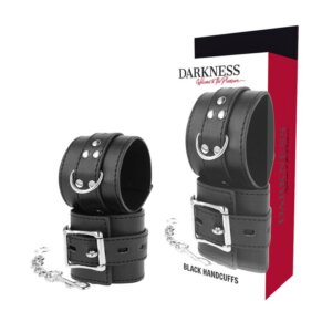 Darkness Esposas Leather Negro 8435565912017