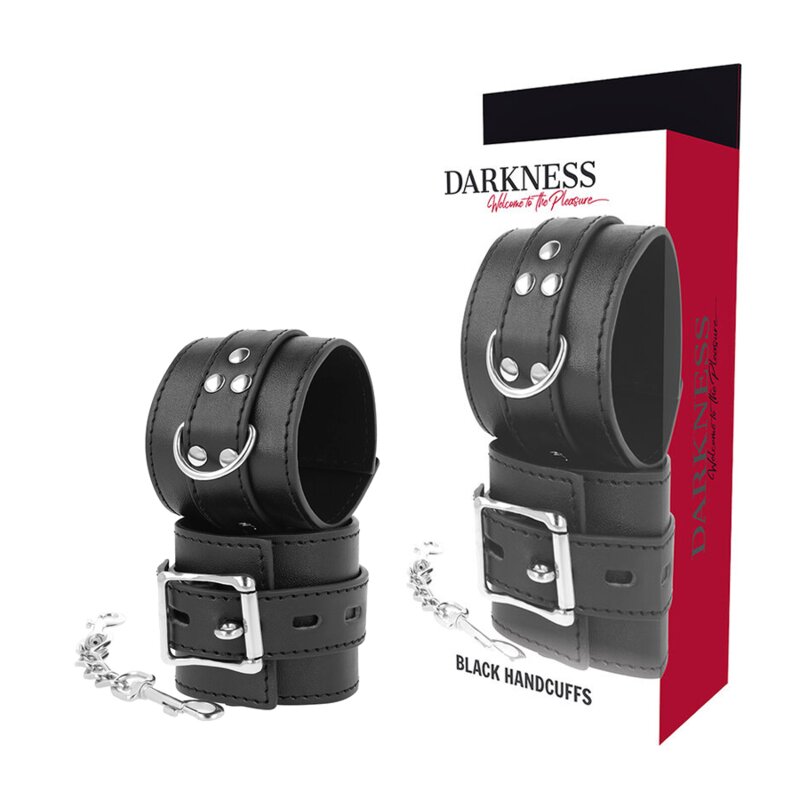 Darkness Esposas Leather Negro 6 darkness esposas leather negro 8435565912017