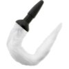 Darkness Plug Anal Silicona Con Cola Blanca 8435565909284