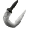 Darkness Plug Anal Silicona Con Cola Gris 8435565909291