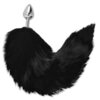 Darkness Plug Anal Silver 8 cm Con Cola Negro 3 Darkness Plug Anal Silver 8 cm Con Cola Negro 8435565904753