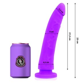 Delta Club Toys Dildo Lila Silicona Medica 23 cm -O- 4.5 cm 8435565924591