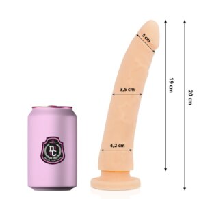 Delta Club Toys Dildo Natural Silicona Medica 20 cm -O- 4 cm 8435565924546