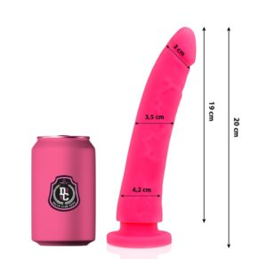Delta Club Toys Dildo Rosa Silicona Medica 20 cm -O- 4 cm 8435565924553