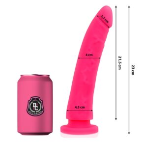 Delta Club Toys Dildo Rosa Silicona Medica 23 cm -O- 4.5 cm 8435565924584