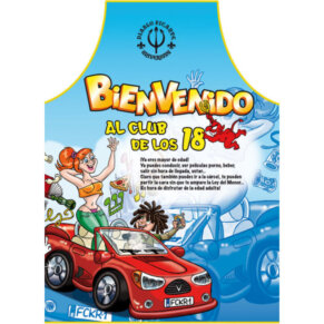 Diablo Picante Delantal 18 Años Texto Español 8412345014079