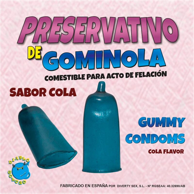 Diablo Picante Preservativo De Gominola Cola 6 diablo picante preservativo de gominola cola 8412345046889