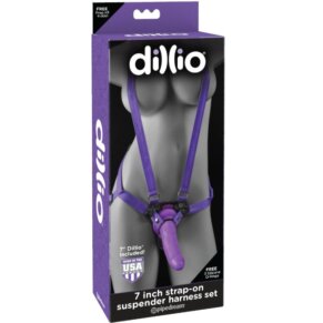 Dillio Arnes Strap On Con Tirantes Y Dildo 17.8 cm 603912744545