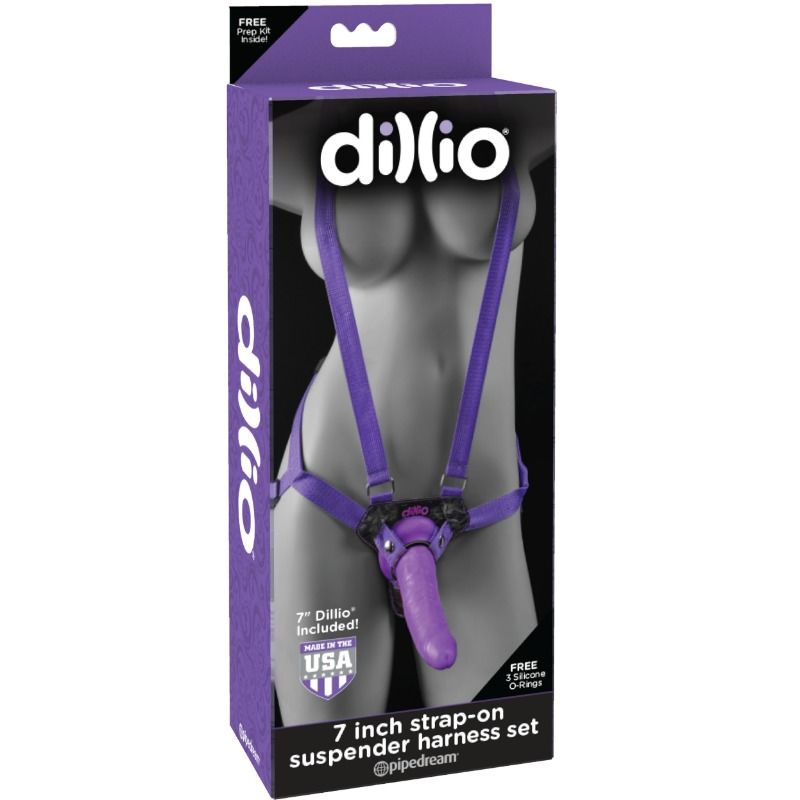 Dillio Arnes Strap On Con Tirantes Y Dildo 17.8 cm 6 dillio arnes strap on con tirantes y dildo 178 cm 603912744545