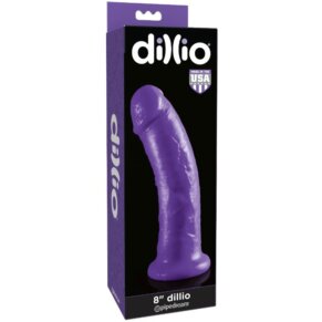 Dillio Dildo Con Ventosa 20.32 cm Lila 603912742305