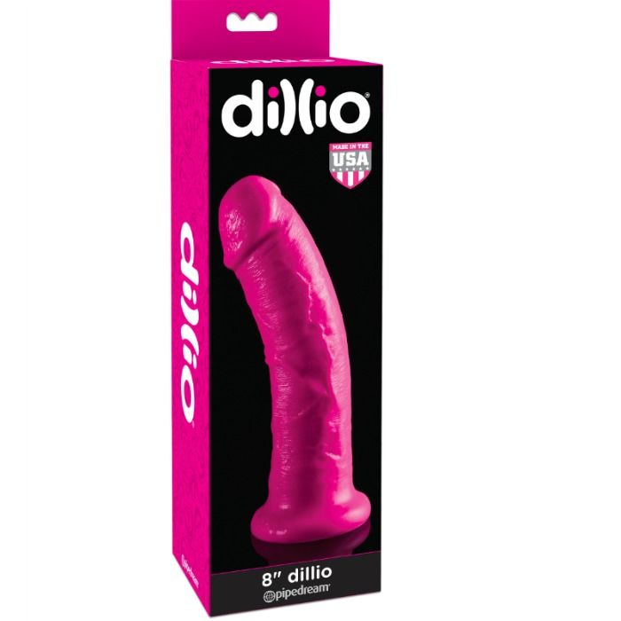 Dillio Dildo Con Ventosa 20.32 cm Rosa 6 dillio dildo con ventosa 2032 cm rosa 603912736687