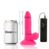 Diversia Dildo Flexible Con Vibracion Rosa 17 cm -O- 3.3 cm 8435565931391