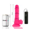 Diversia Dildo Flexible Con Vibracion Rosa 20.5 cm -O- 4.2 cm 8435565931414