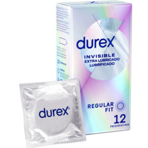 Durex Invisible Extra Lubricado 12 Unidades 8428076000427