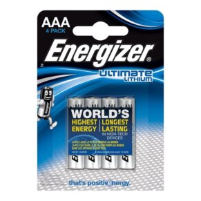 Energizer Ultimate Lithium Pila Litio Aaa L92 Lr03 1,5V Blister*4 7638900273267