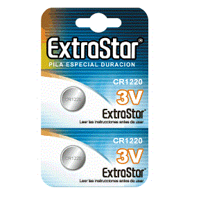 Extrastar Cr1220 3V Pack 2Pilas 8432011593615