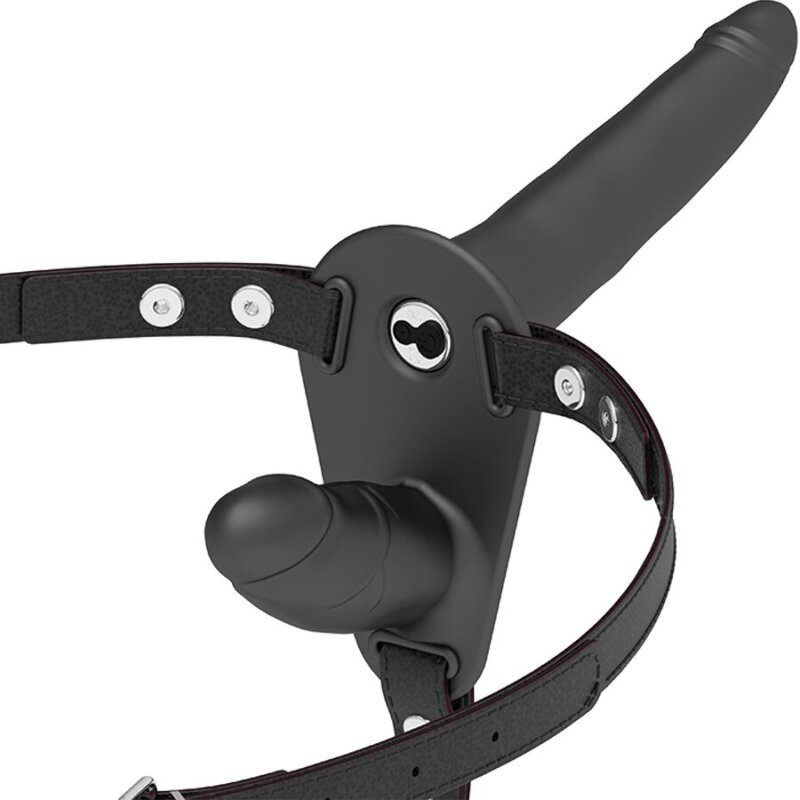 Fetish Submissive Harness Doble Penetración Vibrador Negro 6 fetish submissive harness doble penetracion vibrador negro 8435565907532