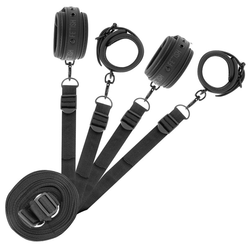 Fetish Submissive Set De Esposas Y Ataduras Con Forro De Nopreno 6 fetish submissive set de esposas y ataduras con forro de nopreno 8435565924881