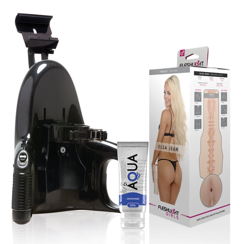 Fleshlight Elsa Jean Vagina Tasty + Universal Launch + Lubricante Aqua Quality 50 ml 6 fleshlight elsa jean vagina tasty universal launch lubricante aqua quality 50 ml