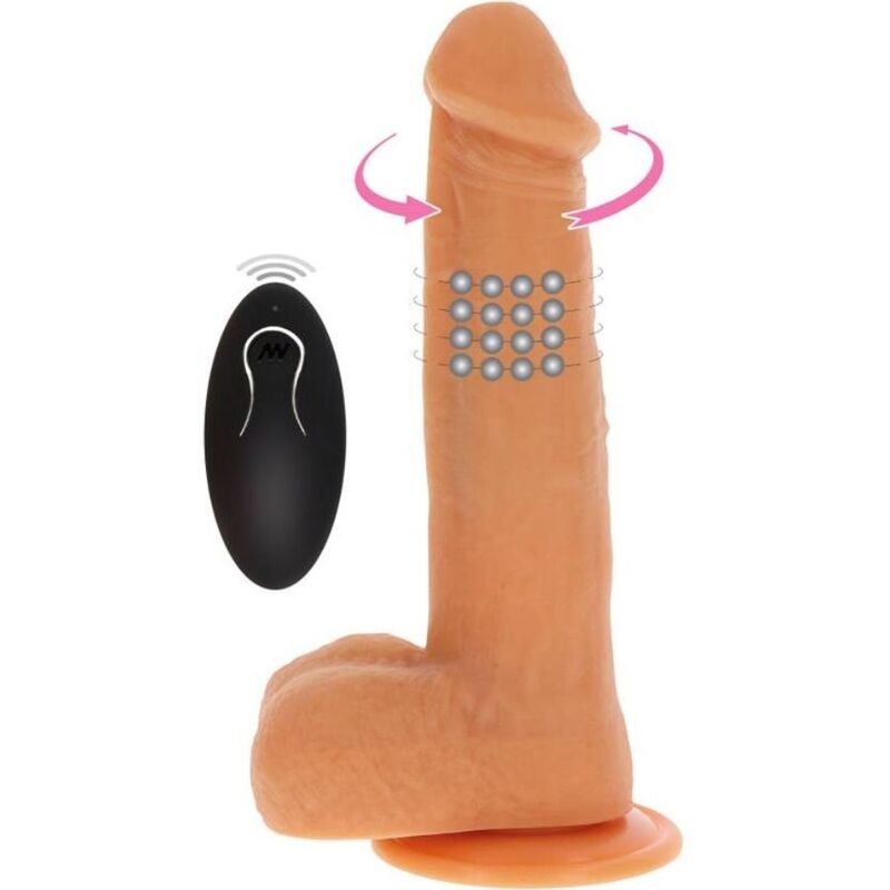 Get Real Dildo Vibrador Con Bolas Giratorias Natural 6 get real dildo vibrador con bolas giratorias natural 8713221827982