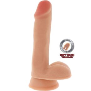 Get Real Dual Density Dildo 17 cm Con Testiculos Natural 8713221821607