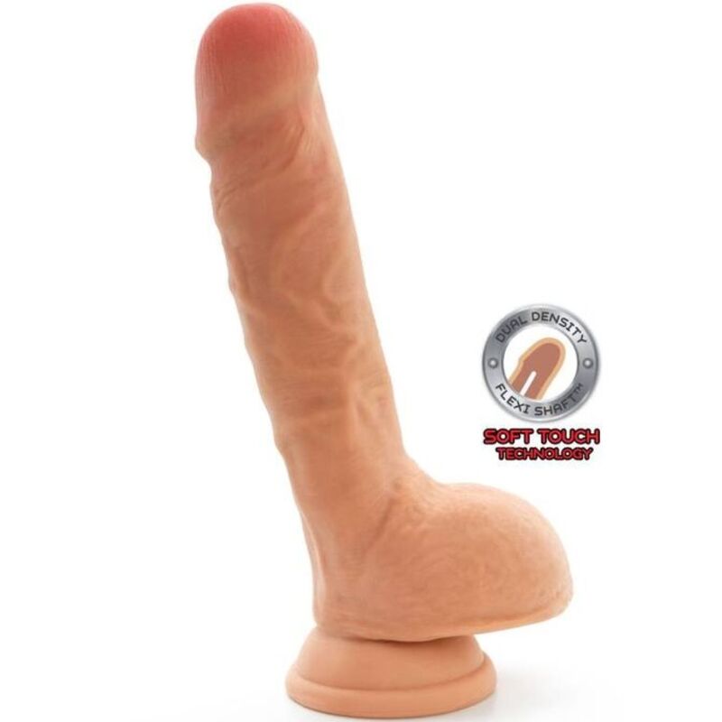 Get Real Dual Density Dildo 25,5 cm Con Testiculos Natural 6 get real dual density dildo 255 cm con testiculos natural 8713221819482