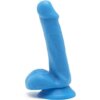 Get Real Happy Dicks Dildo 12 cm Con Testiculos Azul 8713221820181