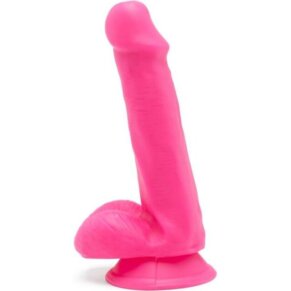 Get Real Happy Dicks Dildo 12 cm Con Testiculos Rosa 8713221820198