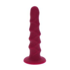 Get Real Ribbed Dong 12 cm Rojo 8713221829566