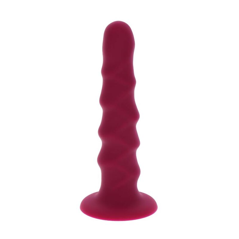 Get Real Ribbed Dong 12 cm Rojo 6 get real ribbed dong 12 cm rojo 8713221829566