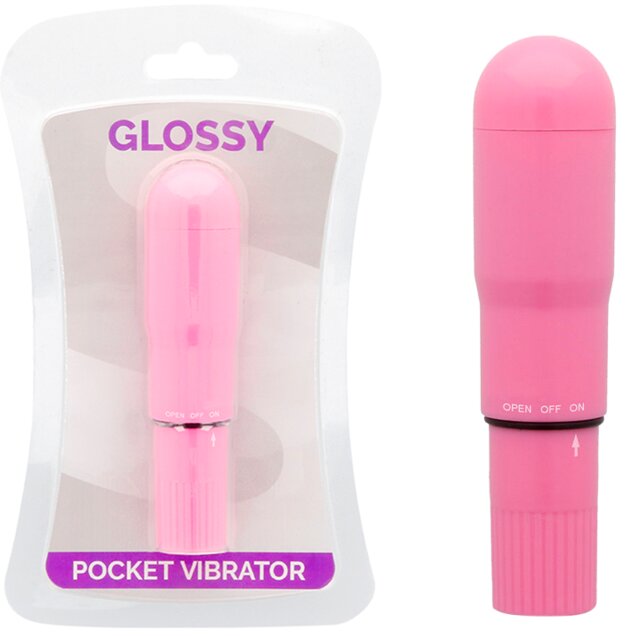 Glossy Pocket Vibrador Rosa Intenso 6 glossy pocket vibrador rosa intenso 8425402157701