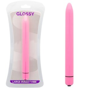 Glossy Slim Vibrador Rosa Intenso 8425402157640