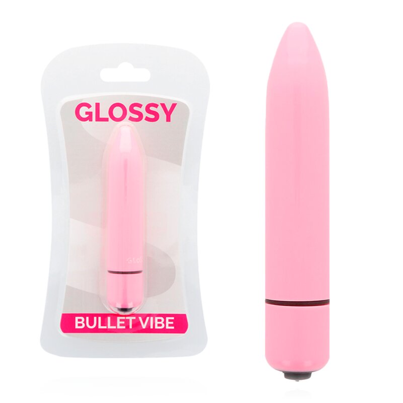Glossy Thin Vibrador Rosa 4 glossy thin vibrador rosa 8425402157626