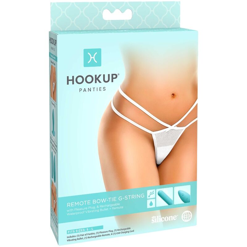 Hook Up Panties Remote Bow-Tie G-String Talla S/L 6 hook up panties remote bowtie gstring talla sl 603912767926