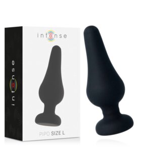 Intense Anal Plug Pipo L Silicone Negro 13 cm 8425402156896