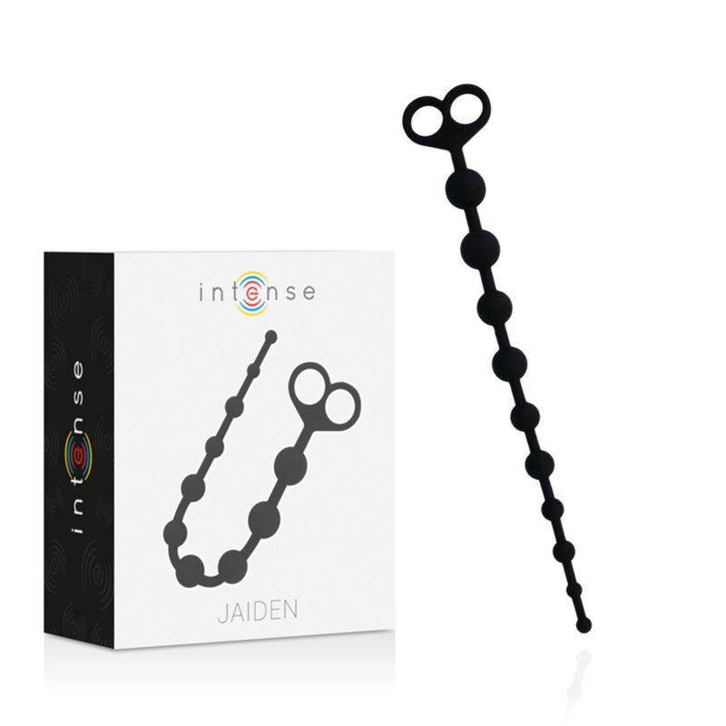 Intense Jaiden Anal Beads Negro 6 intense jaiden anal beads negro 8425402156810