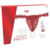 Intt Releases Panty Brasileño Roja Con Perlas Y Gel Lubricante 50 ml 5600781416110