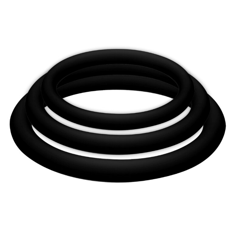 Joydivision Potenzduo Plus Pack 3 Anillos Para Pene Negro S, M, L 6 joydivision potenzduo plus pack 3 anillos para pene negro s m l 4028403156571