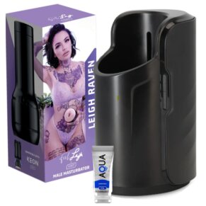 Kiiroo Pack Keon + Feel Leigh Raven + Lubricante Aqua Quality 50 ml
