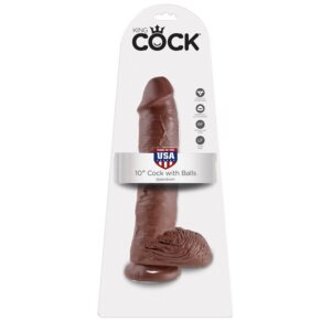 King Cock 10 Pene Realistico Marron 26.5 cm 603912350289