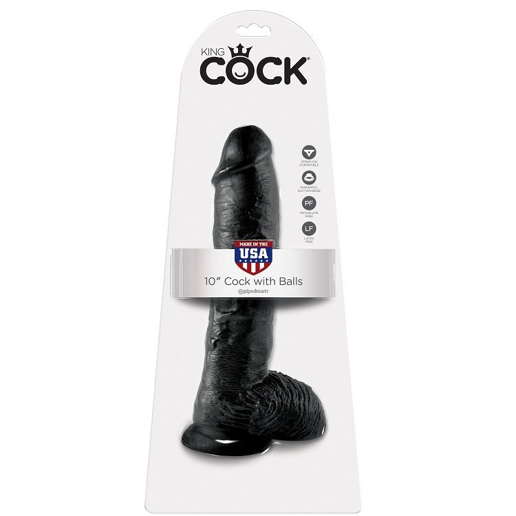 King Cock 10 Pene Realistico Negro 26.5 cm 6 king cock 10 pene realistico negro 265 cm 603912350272