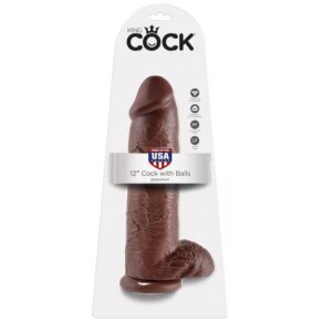 King Cock 12 Pene Realistico Marron 30.48 cm 603912350333