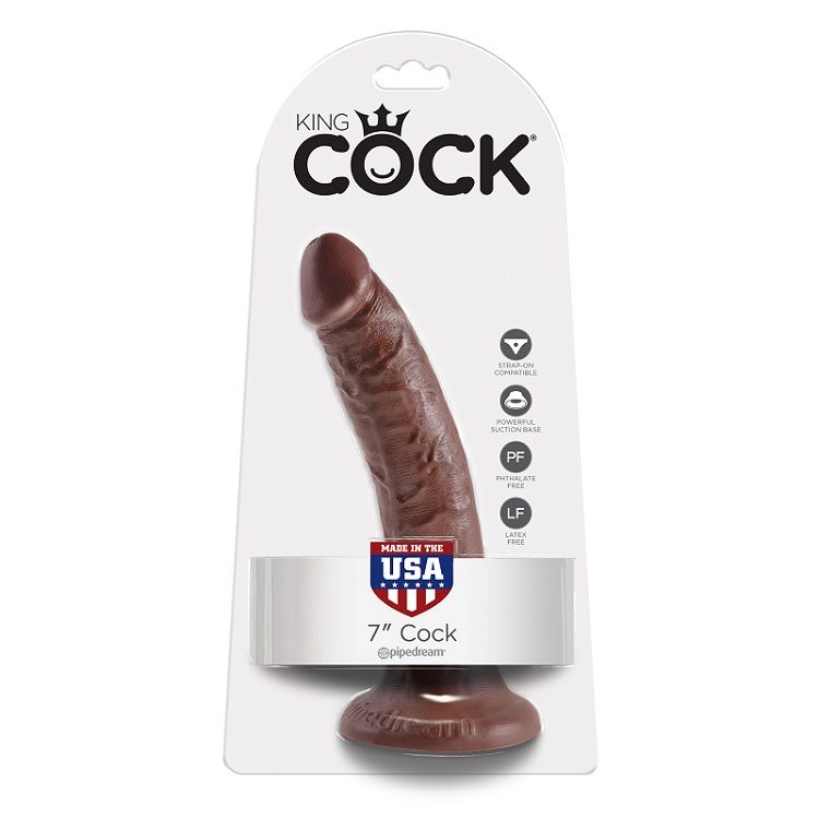 King Cock 7 Pene Color Chocolate 17.8 cm 6 king cock 7 pene color chocolate 178 cm 603912349931