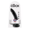 King Cock 7 Pene Negro 17.8 cm 603912349924