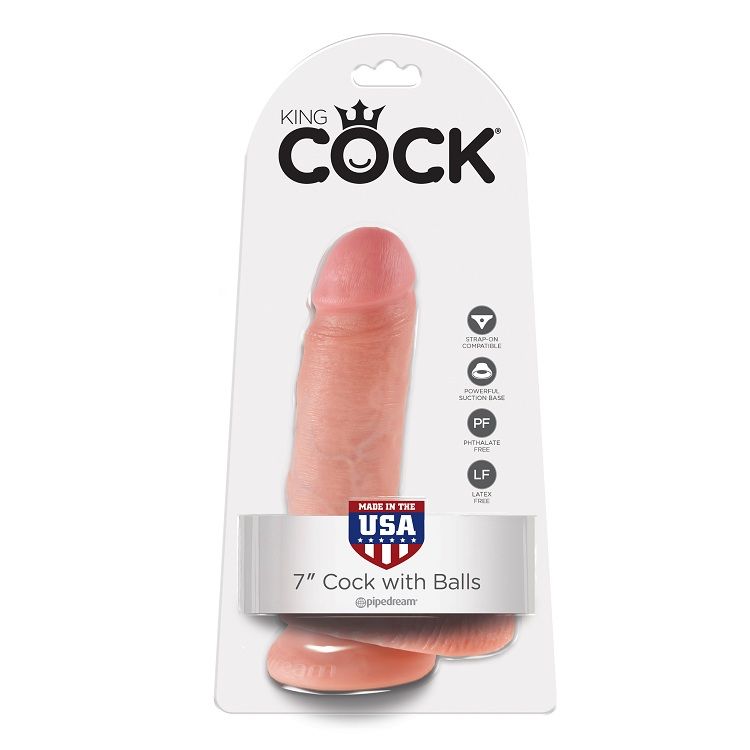 King Cock 7 Pene Realistico Natural 17.8 cm 6 king cock 7 pene realistico natural 178 cm 603912350159