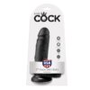 King Cock 7 Pene Realistico Negro 17.8 cm 603912350210