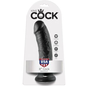 King Cock 8 Pene Negro 20.3 cm 603912349955