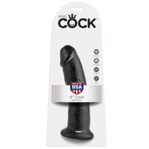 King Cock 9 Pene Negro 22.9 cm 603912349986